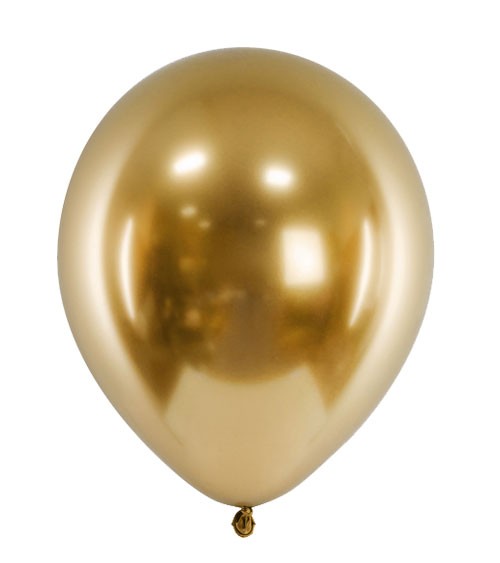 Glossy-Luftballons - gold - 50 Stück