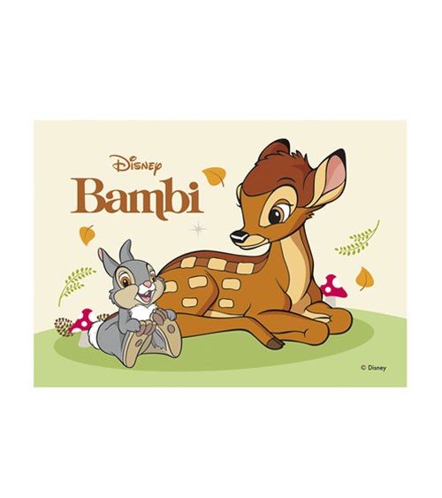Essbarer Tortenaufleger "Bambi" - 21 x 14,8 cm