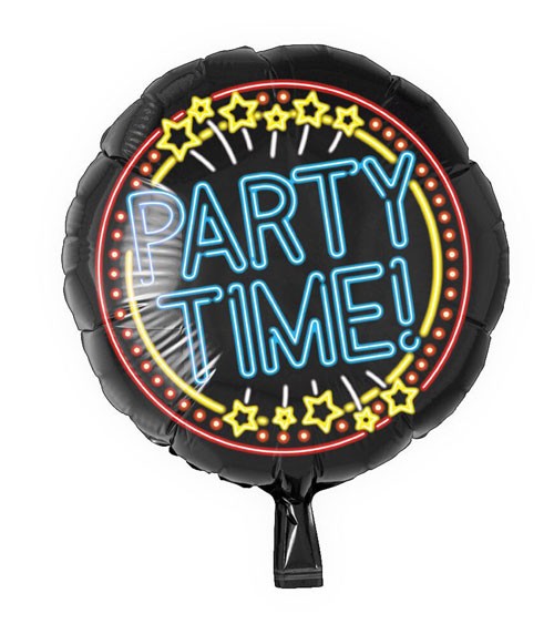 Folienballon "Party time!" - Neon - 46 cm