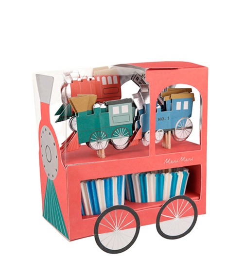 Cupcake-Kit "Zug" - 48-teilig