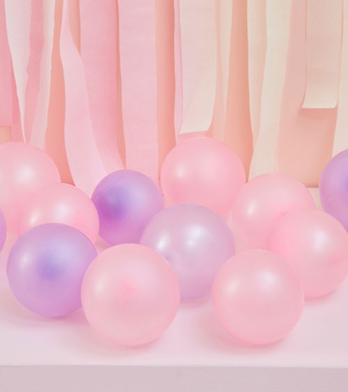 Mini-Luftballons - rosa & lila - 12 cm - 40 Stück