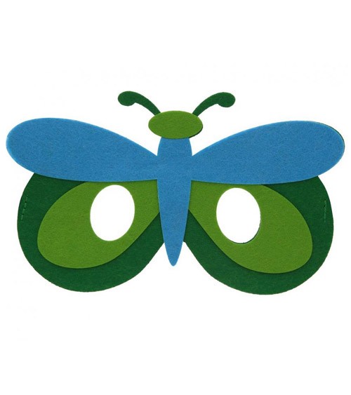Libellen-Partymaske aus Filz