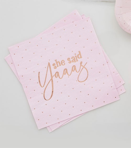 Servietten "She said yaaas" - 16 Stück