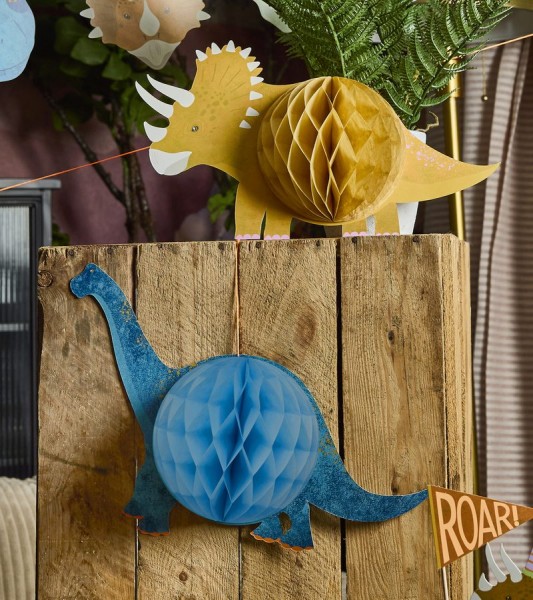 Wabendekoration "Dino Birthday" - 2-teilig