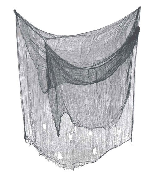 Netztuch mit Löchern - grau - 200 x 500 cm
