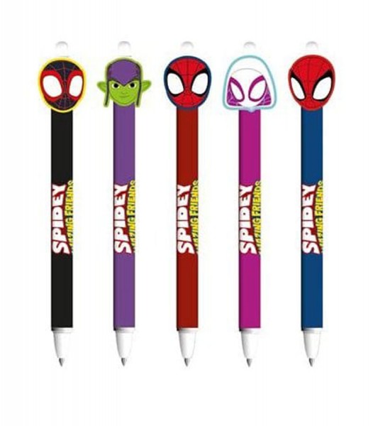 Gelstift "Spidey & Friends" - radierbar - sortiert