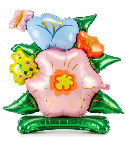 Stehender Folienballon "Blumen" - 100 x 116 cm