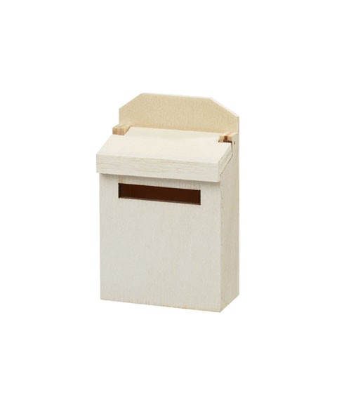 Kleiner Briefkasten aus Holz - natur - 4,6 x 6,9 cm