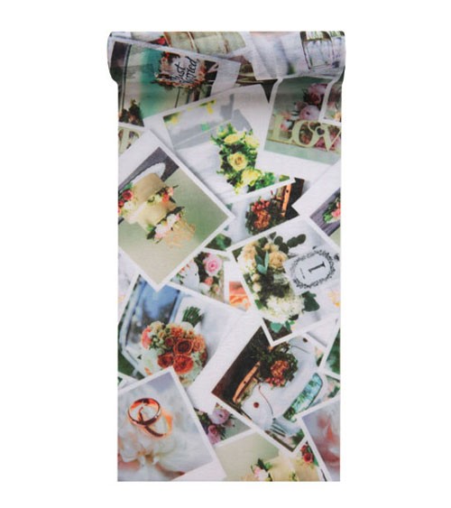 Tischband "Polaroid Wedding" - 15 cm x 5 m