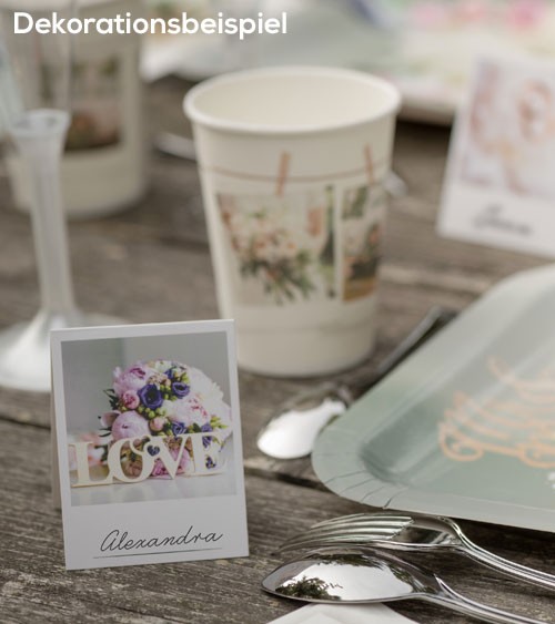 Platzkarten "Polaroid Wedding" - 10 Stück
