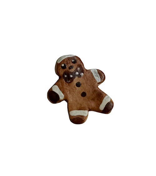 Miniatur Lebkuchenmann aus Kunststoff - 1,5 cm