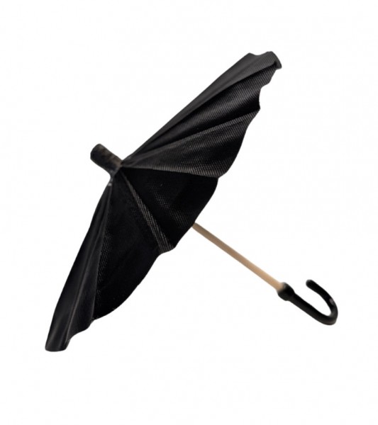 Regenschirm - aufklappbar - schwarz - 1,3 x 8 cm