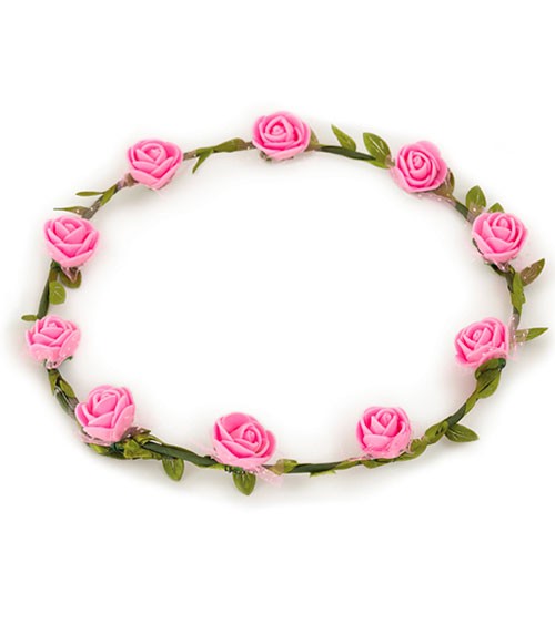Rosen-Haarkranz - rosa