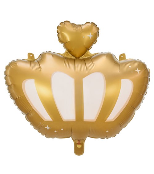 Supershape-Folienballon "Goldene Krone" - 52 x 42 cm