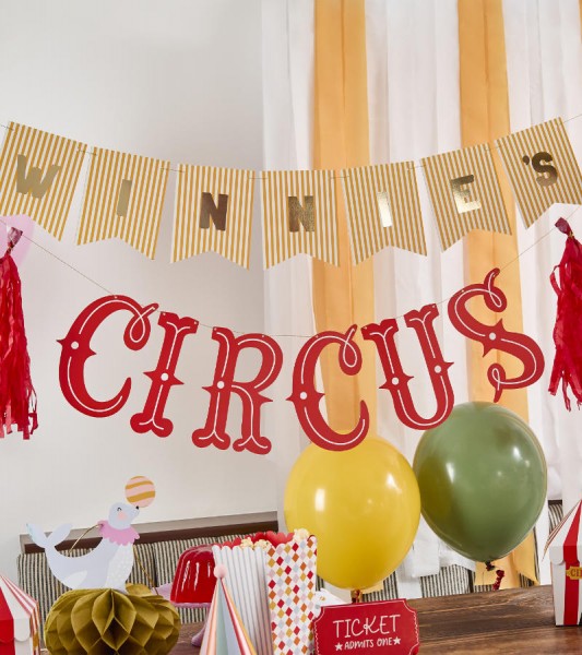 DIY-Girlande "Zirkus" - personalisierbar