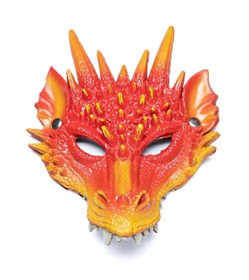 Drachenmaske für Kinder - rot