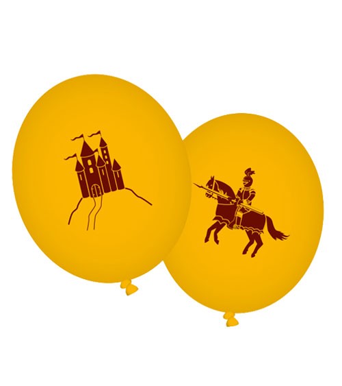 Luftballons "Ritter und Drache" - 8 Stück
