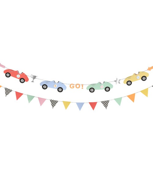 Girlanden-Set "Race Car" - 2-teilig