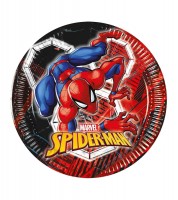 Kleine Pappteller "Spiderman World of Webs" - 8 Stück