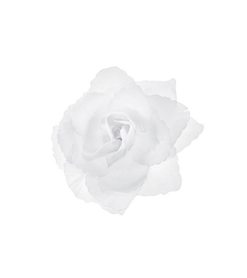 Selbstklebende Rosen - weiß - 9 cm - 24 Stück