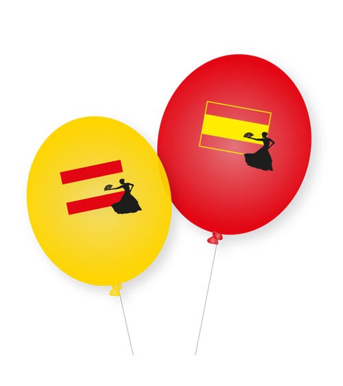 Luftballons "Spanien" - 8 Stück