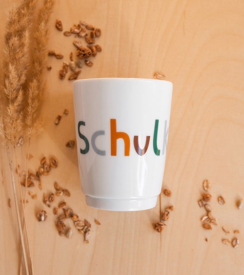 Porzellanbecher "Schulkind" - Adventure