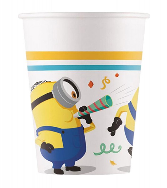 Pappbecher "Minions: Rise of Gru" - 8 Stück