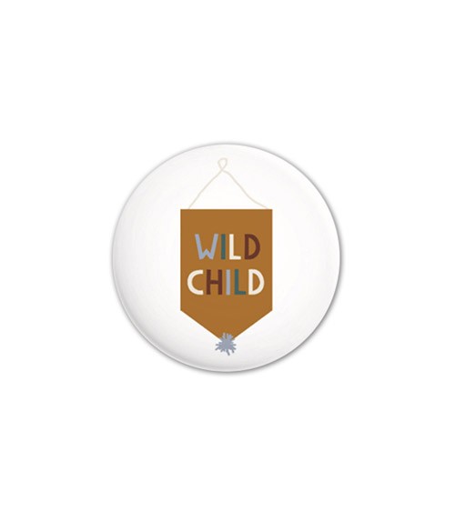 Button "Wild Child" - 32 mm