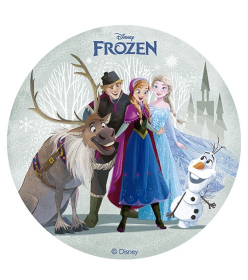 Essbarer Tortenaufleger "Frozen II" - 15,5 cm