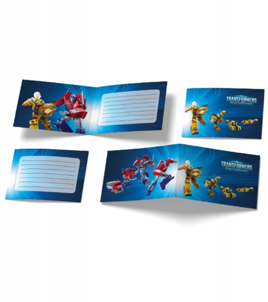 Einladungskarten "Transformers" - 6 Stück