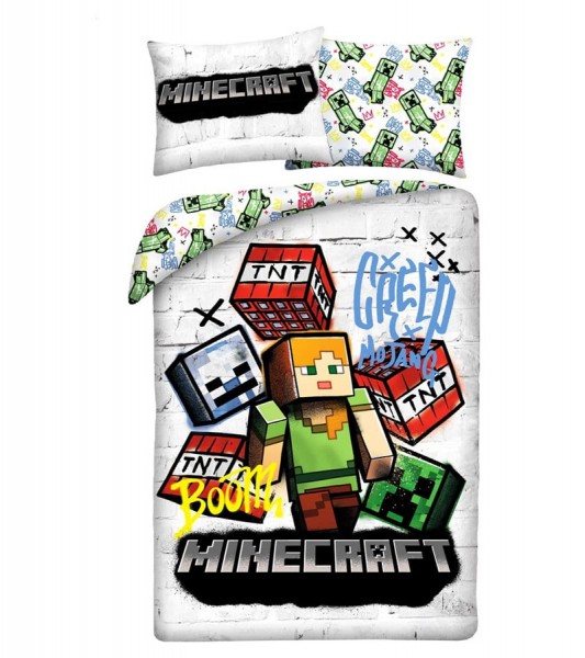 Bettwäsche "Minecraft" - Alex - 140 x 200 cm / 70 x 90 cm