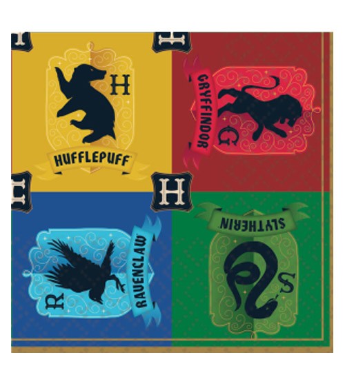 Servietten "Hogwarts Häuser" - 16 Stück