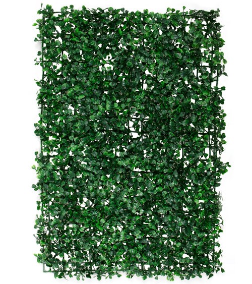 Wanddekoration mit grünen Kunstblättern - 40 x 60 cm