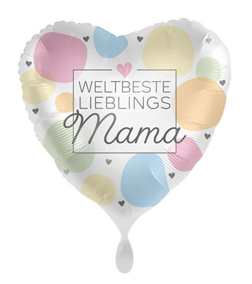 Herz-Folienballon "Weltbeste Lieblingsmama"