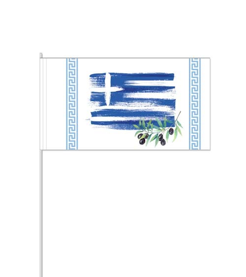 Papierflaggen "Griechenland" - 10 Stück