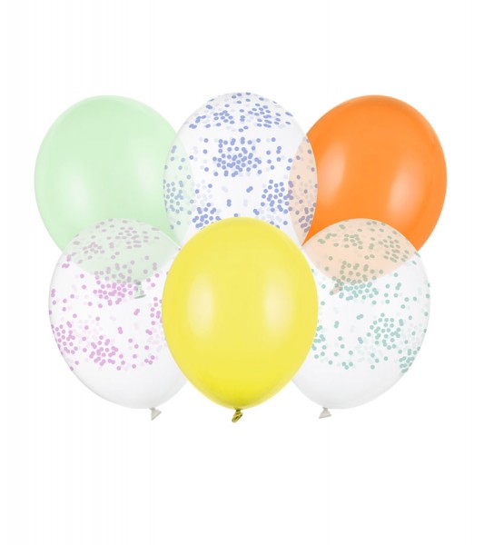 Luftballon-Set "Konfetti-Party" - 6-teilig