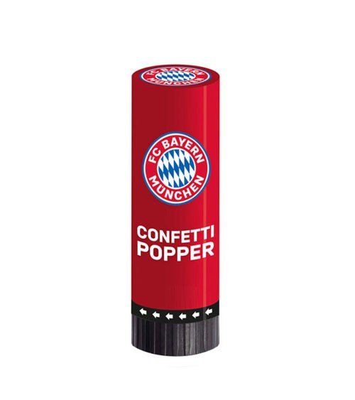 Konfetti-Kanone "FC Bayern München" - 15 cm - 2 Stück