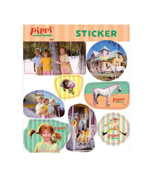 Sticker "Pippi Langstrumpf" - 1 Bogen
