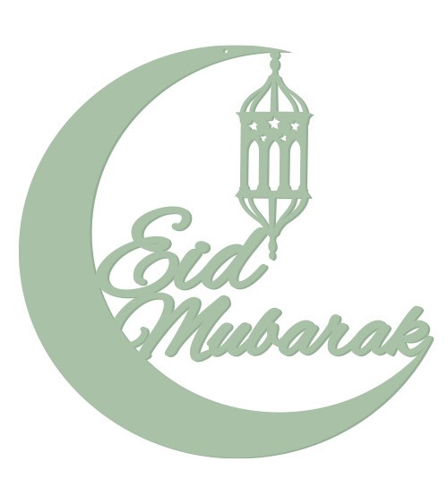 Deine Hängedekoration "Eid Mubarak" aus Acryl - Farbauswahl