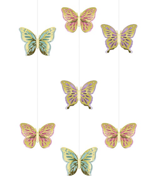 3er Motivgirlande "Butterfly Shimmer"