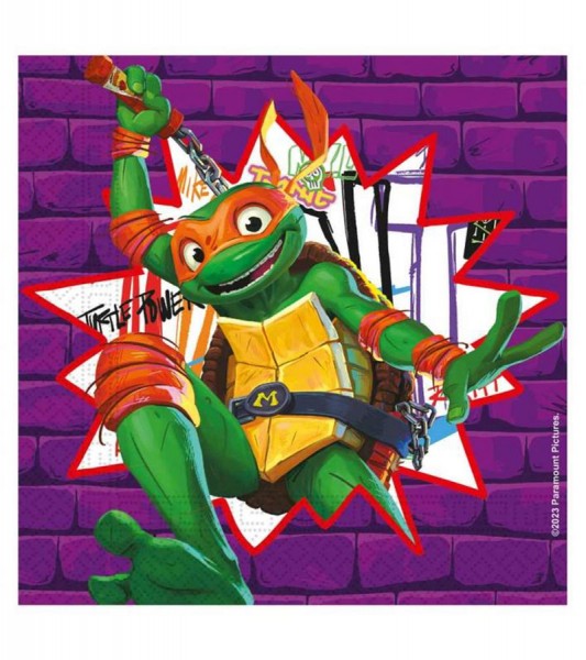Servietten "Teenage Mutant Ninja Turtles" - 20 Stück