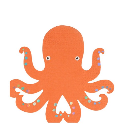 Oktopus-Servietten - 16 Stück