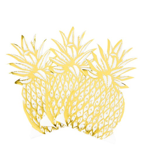 Shape-Servietten "Ananas" - 12 Stück