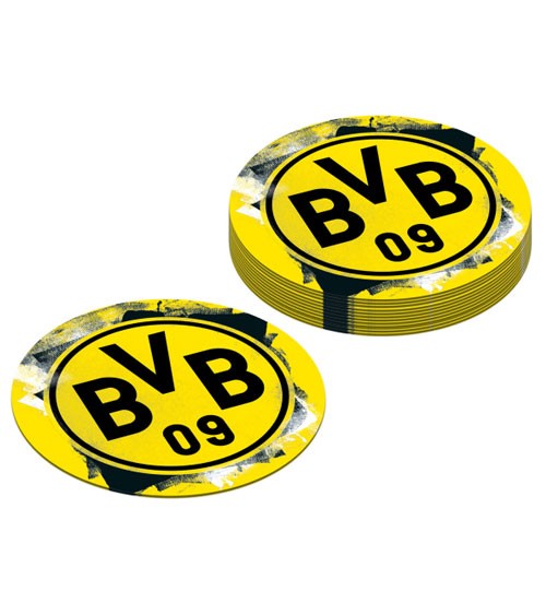 Untersetzer aus Pappe "BVB Dortmund" - 12 Stück