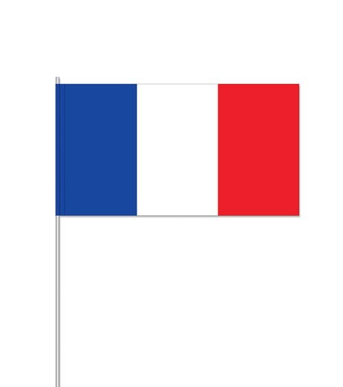 Papierflaggen "Frankreich - 10 Stück