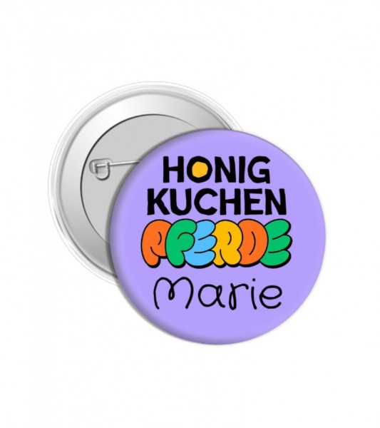 Dein Honigkuchenpferde Button mit Namen