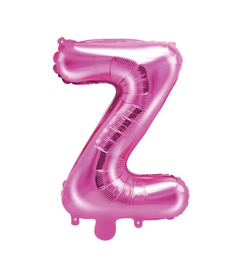 Folienballon Buchstabe "Z" - pink - 35 cm