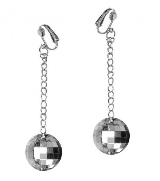 Ohrringe "Discokugel" - silber - 1 Paar
