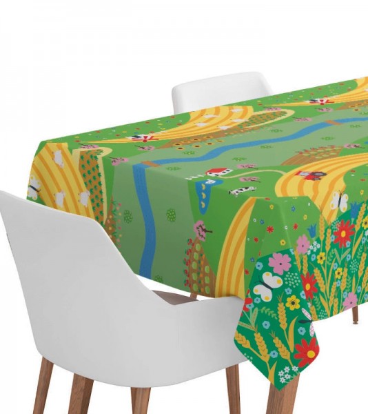 Papiertischdecke "Bauernhof Party" - 120 x 180 cm