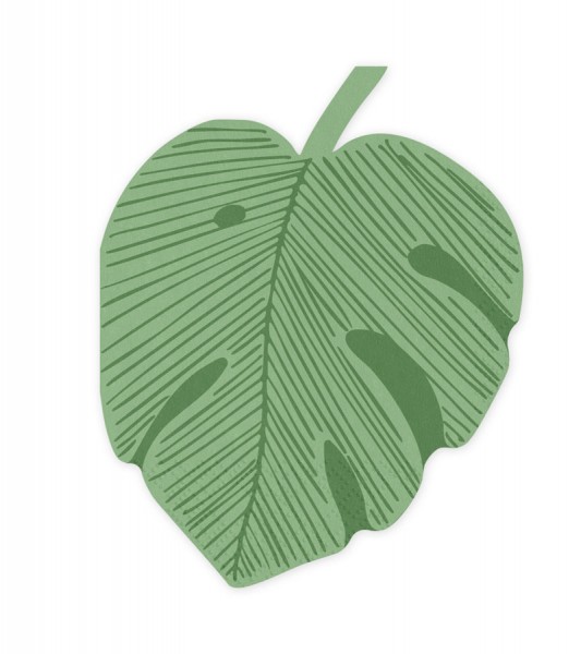 Monstera-Servietten - 12 Stück